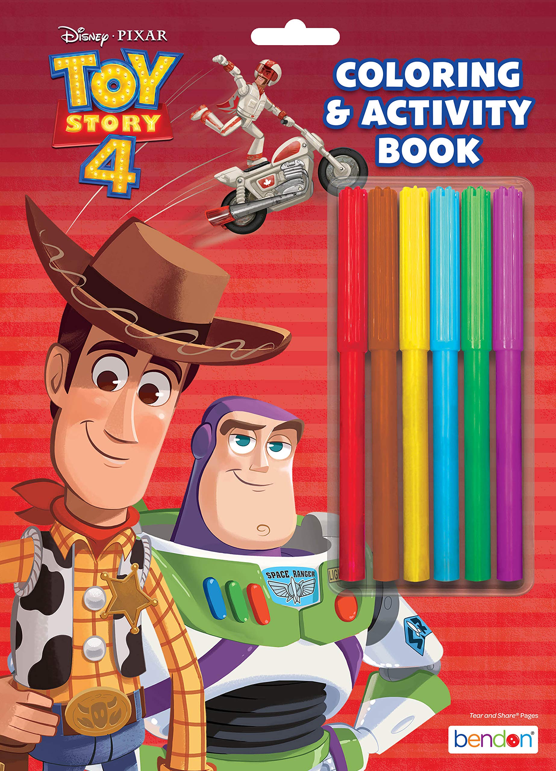 Amazon.com: Disney Toy Story 4 Coloring and Activity Book with 6